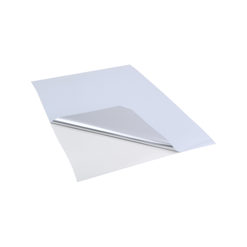 25um helderwitte gealuminiseerde PET-film zelfklevende papieren sticker 