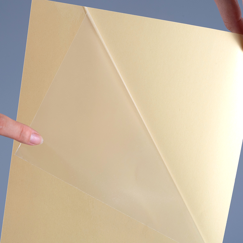 25mic transparante PET-folie met verwijderbare zelfklevende, doorzichtige polyester labels