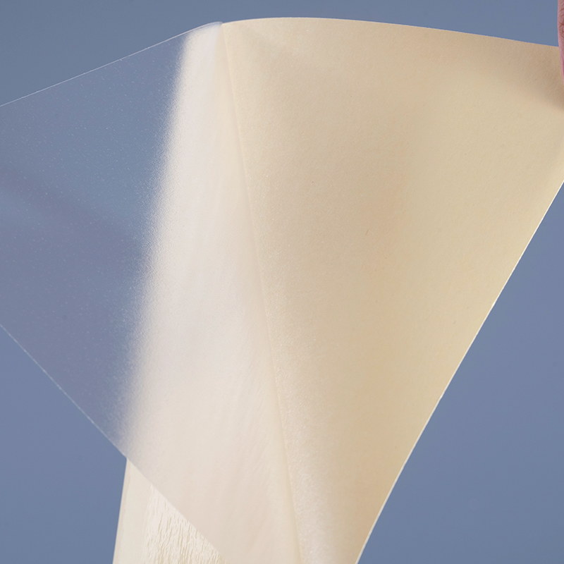 50mic transparante zelfklevende polyesterfilm vinylsticker afdrukken label jumborol