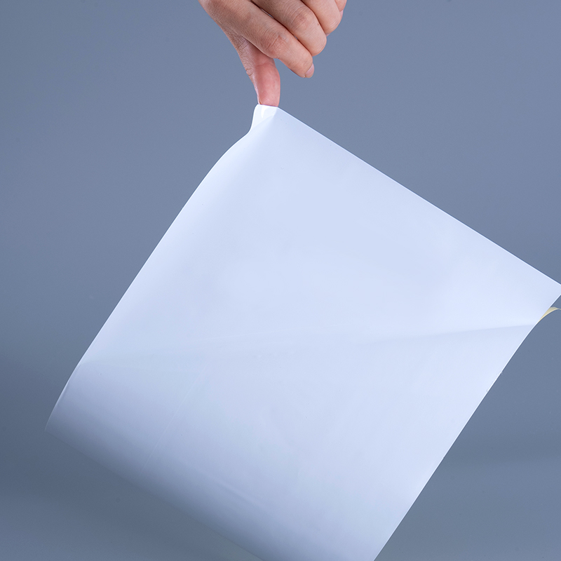 25mic glanzende PET-vinylfilmlabelmaterialen met acrylkleefstof Jumborol voor inkjetprinten