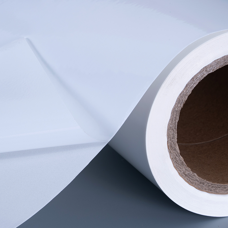 25mic glanzende PET-vinylfilmlabelmaterialen met acrylkleefstof Jumborol voor inkjetprinten