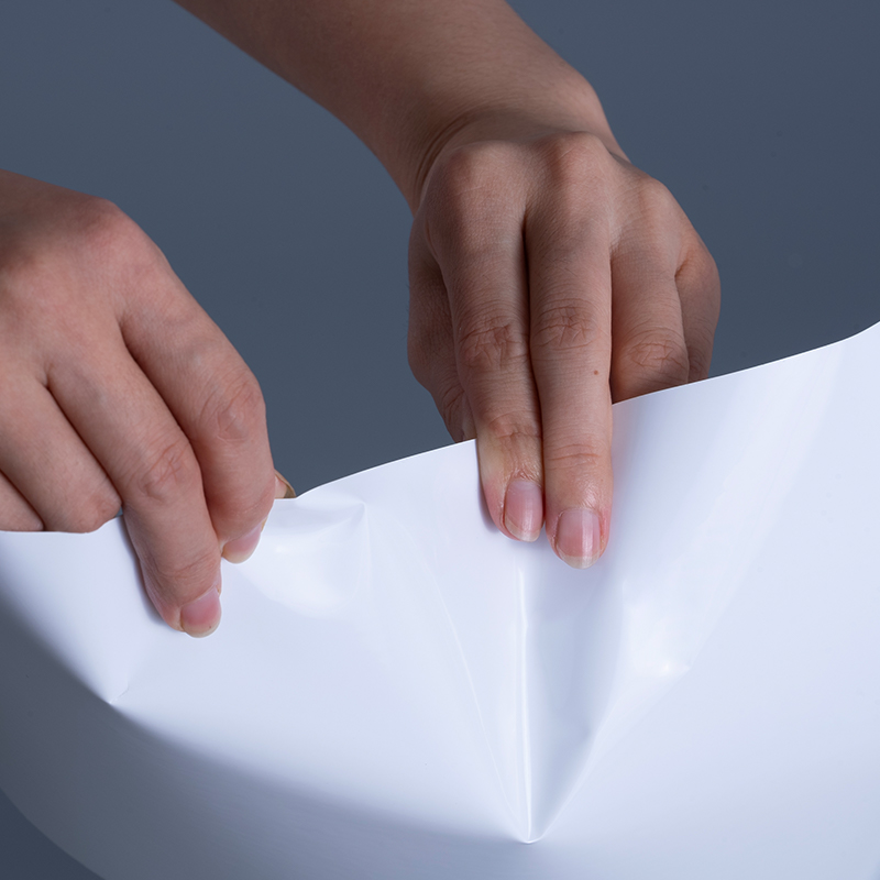 25mic glanzende PET-vinylfilmlabelmaterialen met acrylkleefstof Jumborol voor inkjetprinten