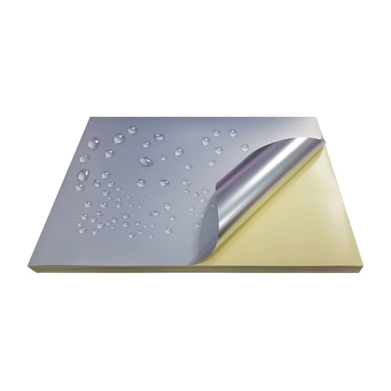 50mic matzilveren PET-labelmaterialen met sterke oplosmiddellijm en coating op oliebasis