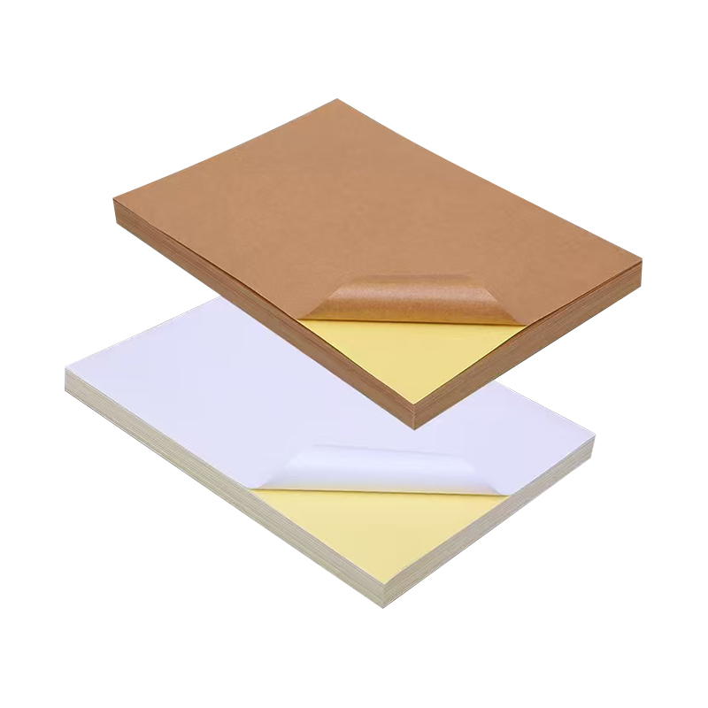 85gsm zelfklevend kraftpapier met acryllijm en gele voering