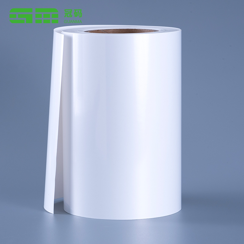 60mic glanzend wit PP zelfklevende etiketten papieren jumborol met verwijderbare lijm